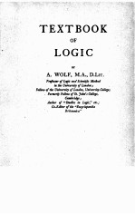 TEXTBOOK OF <em>LOGIC</em>