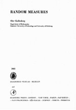 RANDOM <em>MEASURES</em>