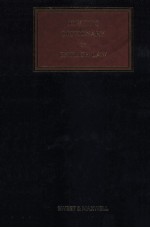 JOWITT'S DICTION<em>A</em>RY <em>OF</em> ENGLISH L<em>A</em>W  VOLUME 1:<em>A</em>-I  THIRD EDITION