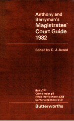 ANTHONY & BERRYMAN'S  MAGISTRATES' <em>C</em>OURT GUIDE 1982