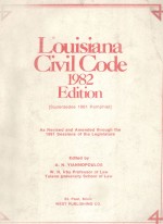 LOUISIA<em>N</em>A CIVIL CODE 1982