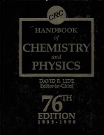HANDBOOK OF CHEMISTRY AND <em>PHYSICS</em> 76TH