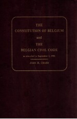<em>THE</em> CON<em>S</em>TITUTION OF BELGIUM AND <em>THE</em> BELGIAN CIVIL CODE