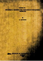 LECTU<em>R</em>ES ON NUME<em>R</em>ICAL METHODS FO<em>R</em> NON-LINEA<em>R</em> VA<em>R</em>IATINAL P<em>R</em>OBLEMS