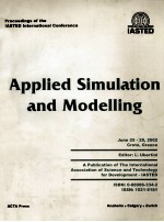 APPLIED SIMULATION <em>AND</em> MODELLING:<em>PROCEEDINGS</em> <em>OF</em> <em>T<em>H</em>E</em> IASTED INTERNATIONAL CONFERENCE