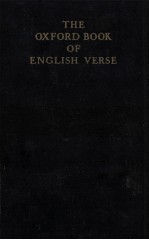 <em>THE</em> OXFORD BOOK <em>OF</em> GNGLISH VERSE 1250-1918 NEW <em>EDITION</em>