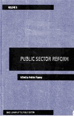 S<em>AG</em>E LIBR<em>AR</em>Y OF THE PUBLIC SECTOR  PUBLIC SECTOR REFORM  VOLUME III REFORM OFTER THE COLD W<em>AR</em>