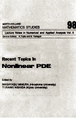 Recent <em>Topics</em> in Nonlinear PDE