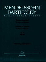 concerto in e Minor <em>for</em> Violin and Orchestra Op.64 1844/1845 piano reduction BA 9050b