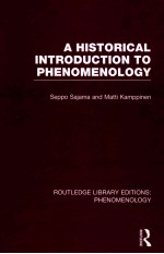 ROUTLEDGE LIBRARY EDITIONS: PHENOMENOLOGY VOLUME <em>7</em>  A HISTORICAL INTRODUCTION TO PHENOMENOLOGY