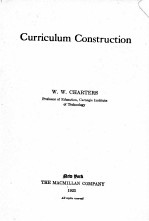 <em>CURRICULUM</em> CONSTRUCTION