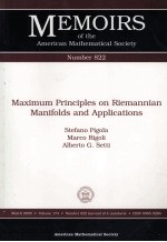 Memoirs of The American Mathematical Society Number 822 Maximum <em>Principles</em> on Riemannian Manifolds a