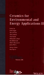 geramics for environmental <em>and</em> energy <em>applications</em> II  geramic transactions