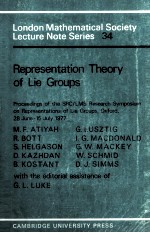 REPRESENTATION THEORY O<e<em>m</em>>F</e<em>m</em>> LIE GROUPS