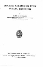 <em>MODERN</em> METHODS IN HIGH SCHOOL <em>TEACHING</em>