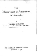 THE MEASUREMENT <em>OF</em> ACHIEVEMENT <em>IN</em> GEOGRAPHY