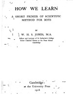 HO<em>W</em> <em>W</em>E LEARN:A SHORT PRIMER O<em>F</em> SCIENTI<em>F</em>IC METHOD <em>F</em>OR BOYS