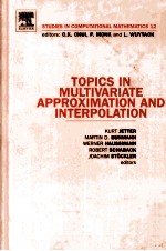 <em>Topics</em> in Multivariate Approximation <em>and</em> Interpolation