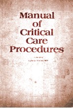 <em>Manual</em> <em>of</em> critical care procedures