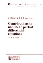 Pitman <em>Research</em> Notes In Mathematics Series 155 Contributions <em>To</em> Nonlinear Partial Differential Equa