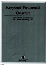 Quartett <em>for</em> clarinet <em>and</em> String trio 1993 ED 8229