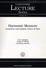 University Lecture <em>Series</em> <em>Volume</em> 35 Harmonic Measure Geometric <em>and</em> Analytic Points of View