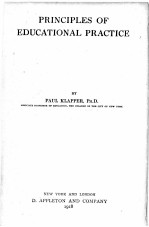 <em>PRINCIP</em>LES OF EDUCATIONAL <em>PRACTICE</em>
