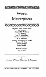 world ma<em>s</em>terpiece<em>s</em> volume 2 literature of we<em>s</em>tern culture <em>s</em>ince <em>the</em> renai<em>s</em><em>s</em>ance