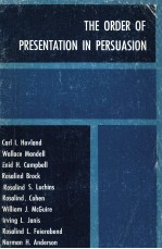 THE ORDER <em>OF</em> PRESENTATION <em>IN</em> PERSUASION