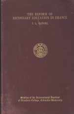 THE REFORM <em>OF</em> SECONDARY EDUCATION <em>IN</em> FRANCE