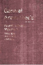 <em>GENERAL</em> ANAESTHESIA  VOLUME 2  FOURTH <em>EDITION</em>