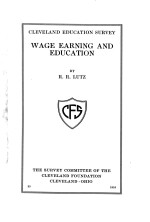 WAGE EA<em>R</em>NING AND EDUCATION