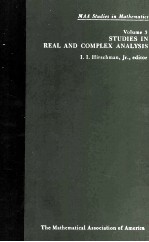 Studies <em>in</em> Mathematics Volume 3 Studies <em>In</em> Real And Complex Analysis