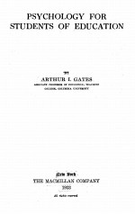 PSYCHOLOGY <em>FOR</em> <em>STUDENTS</em> OF EDUC<em>A</em>TION