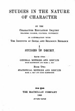 STUDIES <em>IN</em> THE NATURE <em>OF</em> CHARACTER