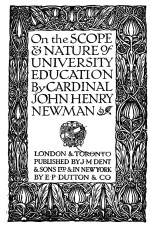 ON THE SCOPE & NATURE <em>OF</em> <em>UNIVERSITY</em> EDUCATION