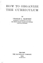 HOW TO ORGANIZE THE <em>CURRICULUM</em>