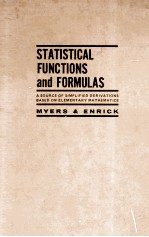 <em>S</em>TATI<em>S</em>TICAL FUNCTION<em>S</em> AND FORMULA<em>S</em>