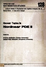 Recent <em>Topics</em> In Nonlinear PDE II