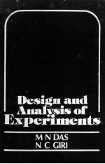 <em>Design</em> and <em>Analysis</em> <em>of</em> Experiments
