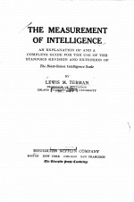 THE MEASUREMENT OF <em>INTELLIGENCE</em>