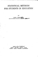 ST<em>A</em>TISTIC<em>A</em>L METHODS <em>FOR</em> <em>STUDENTS</em> IN EDUC<em>A</em>TION
