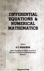 <em>DIFFERENTIAL</em> <em>EQUATION</em>S <em>AND</em> NUMERICAL MATHEMATICS