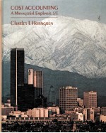 COST <em>A</em>CCOUNTING  <em>A</em> M<em>A</em>N<em>A</em>GERI<em>A</em>L EMPH<em>A</em>SIS  FIFTH EDITION