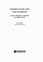 JURISDICTION AND TEH <em>INTERNET</em>