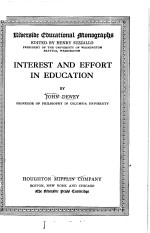 INTERE<e<em>m</em>>S</e<em>m</em>>T AND EFFORT IN EDUCATION